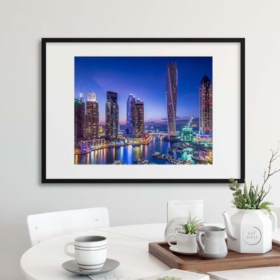 Dubai Marina by Vinaya Mohan Framed Print - USTAD HOME