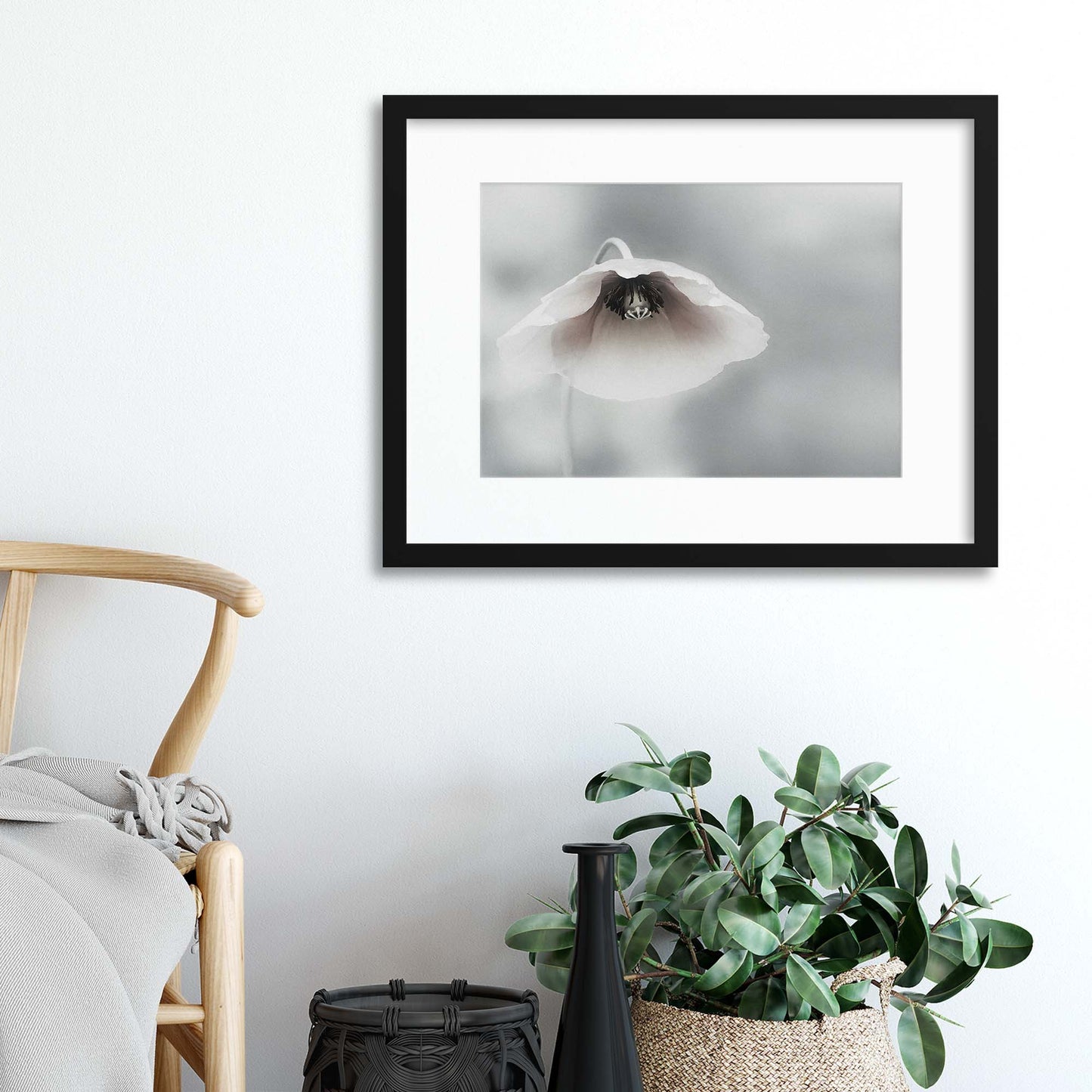 Ephemeral Beauty by Piet Flour Framed Print - USTAD HOME