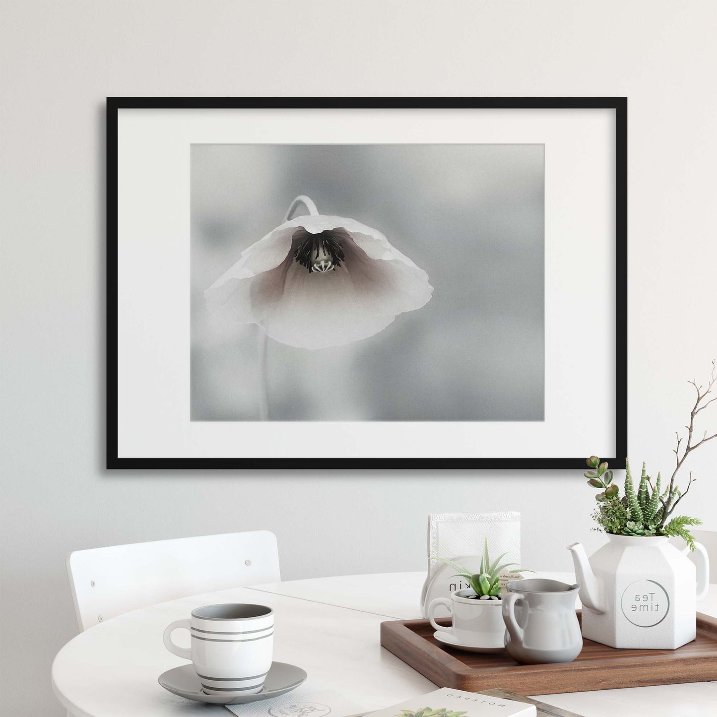 Ephemeral Beauty by Piet Flour Framed Print - USTAD HOME