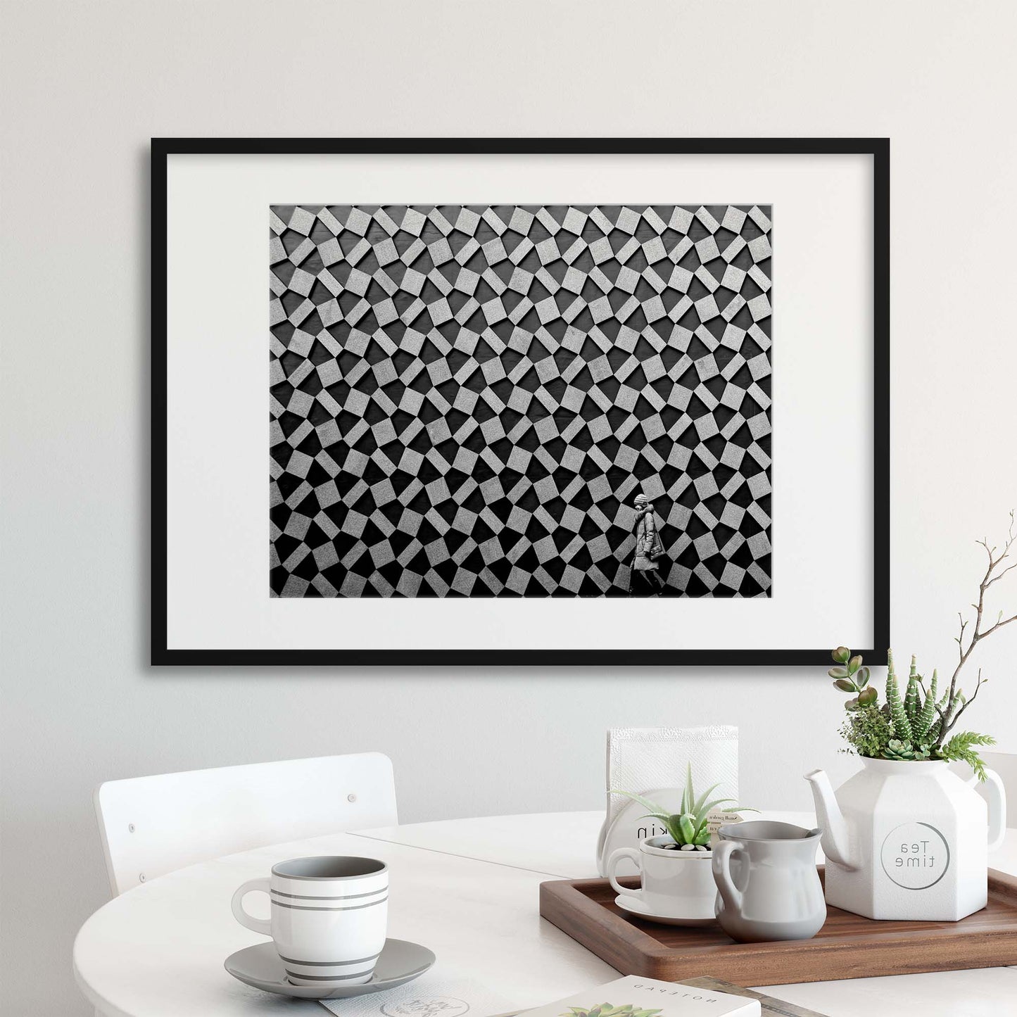 Pattern by Koji Tajima Framed Print - USTAD HOME