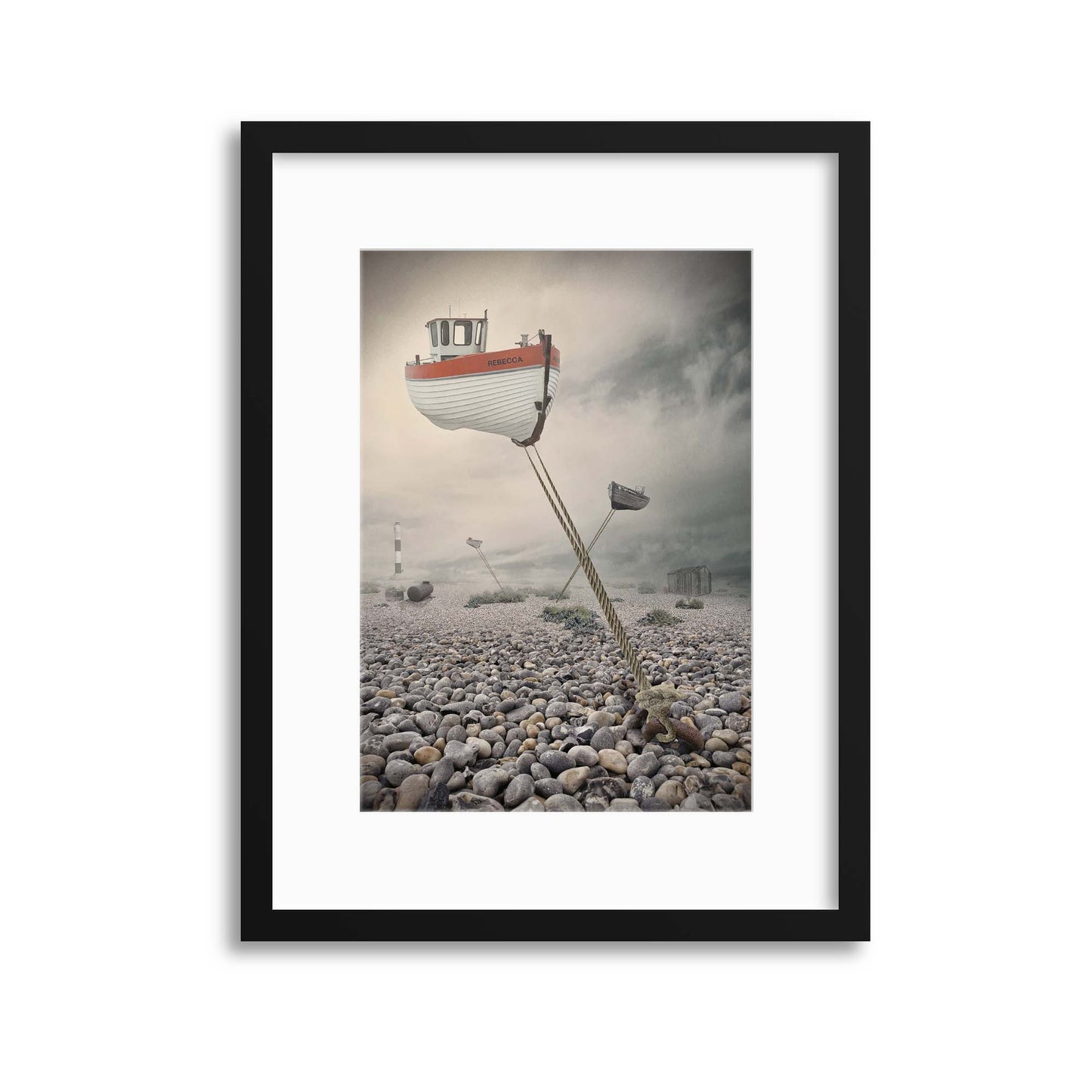 Low Tide by Baden Bowen Framed Print - USTAD HOME