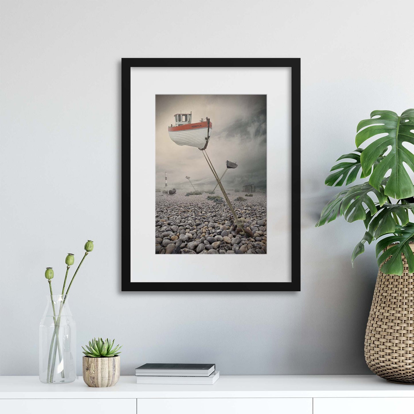 Low Tide by Baden Bowen Framed Print - USTAD HOME