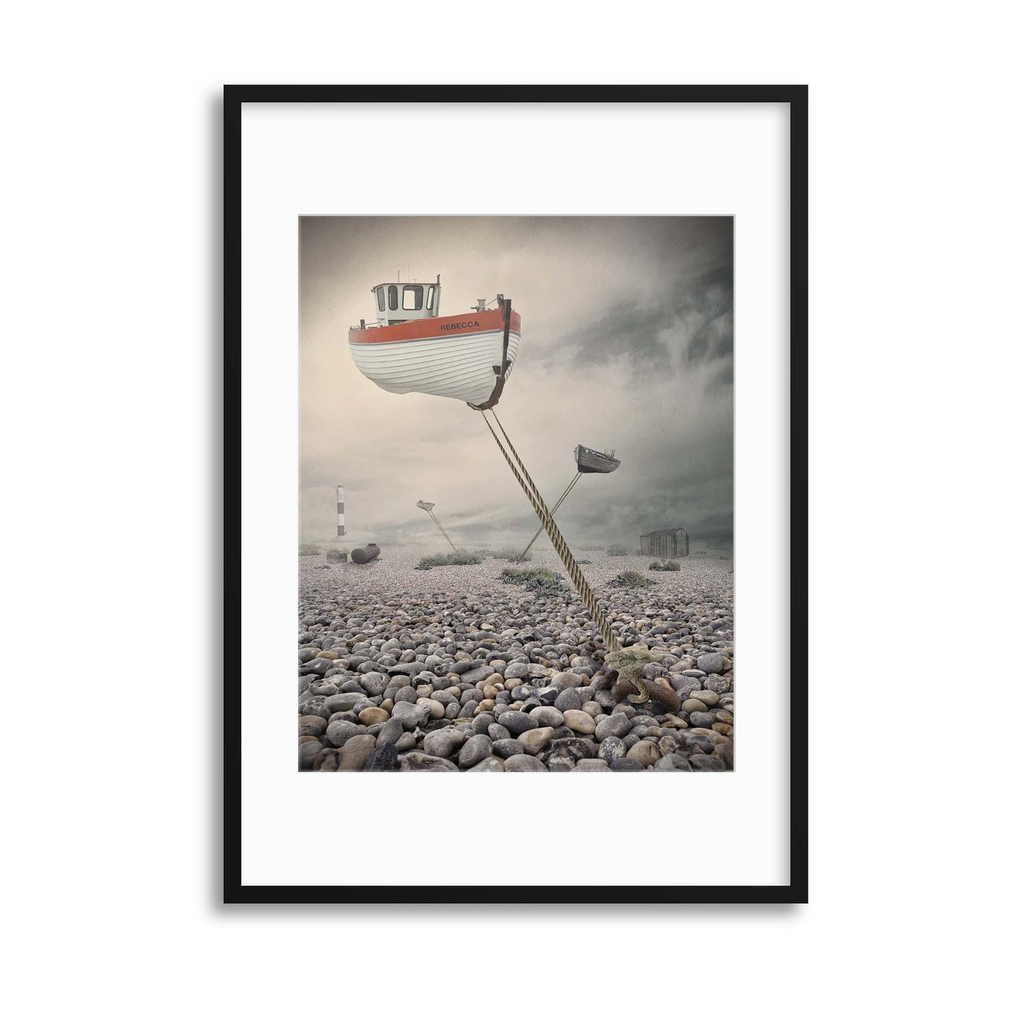 Low Tide by Baden Bowen Framed Print - USTAD HOME