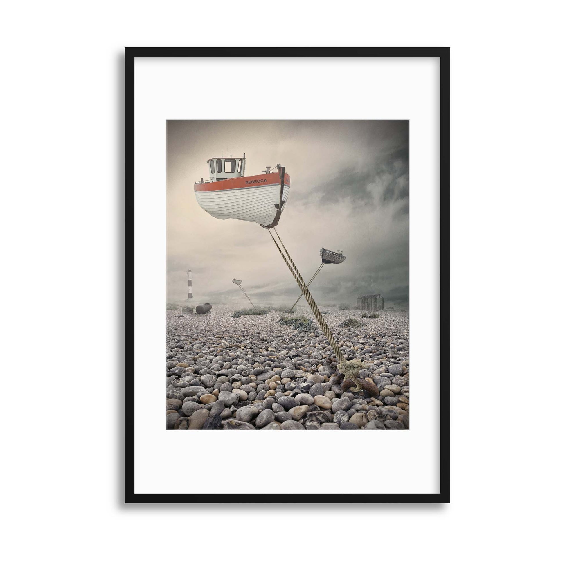 Low Tide by Baden Bowen Framed Print - USTAD HOME