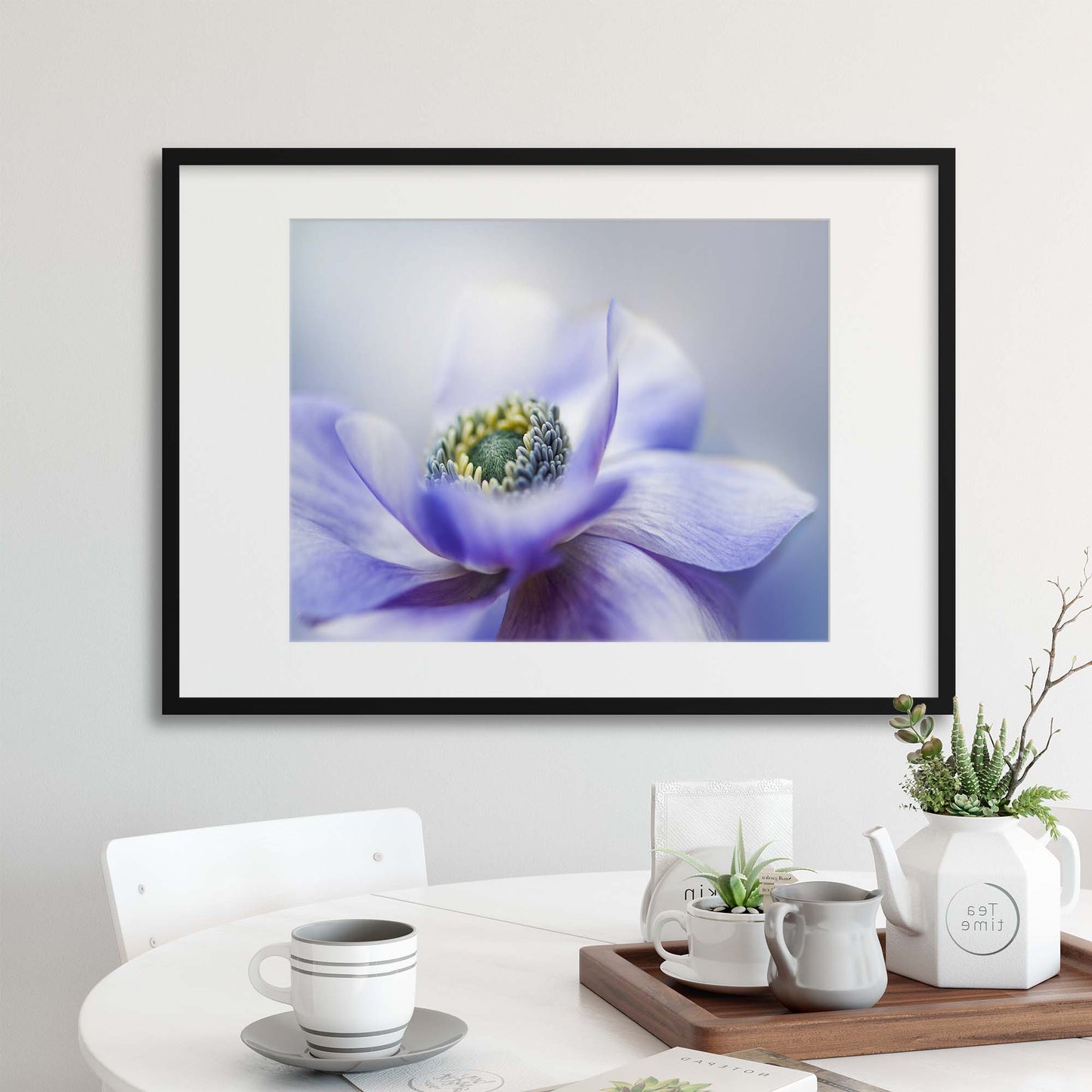 Anemone De Caen by Jacky Parker Framed Print - USTAD HOME