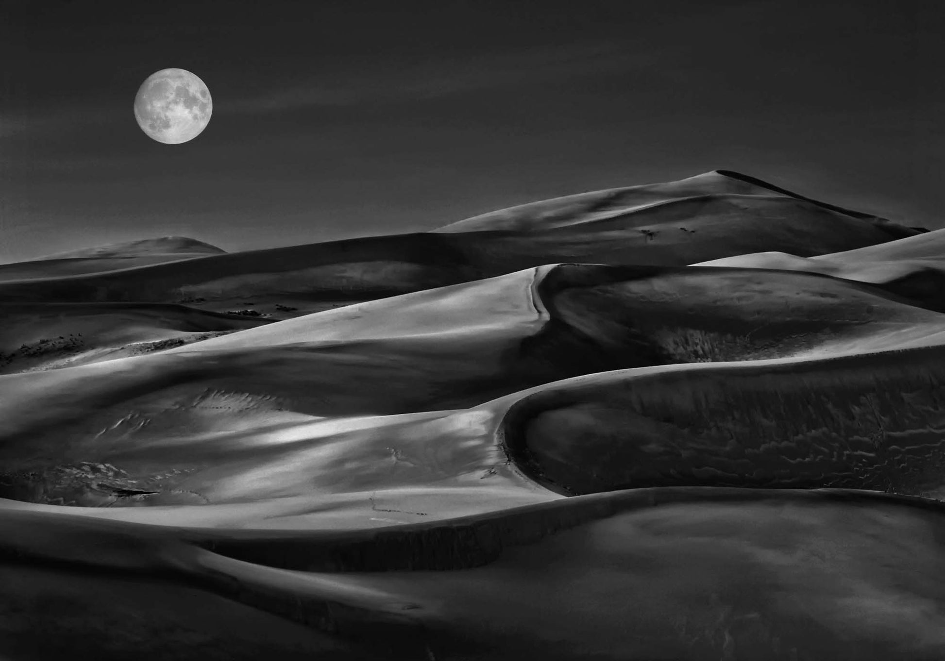 The night walked down the sky by Yvette Depaepe Framed Print - USTAD HOME