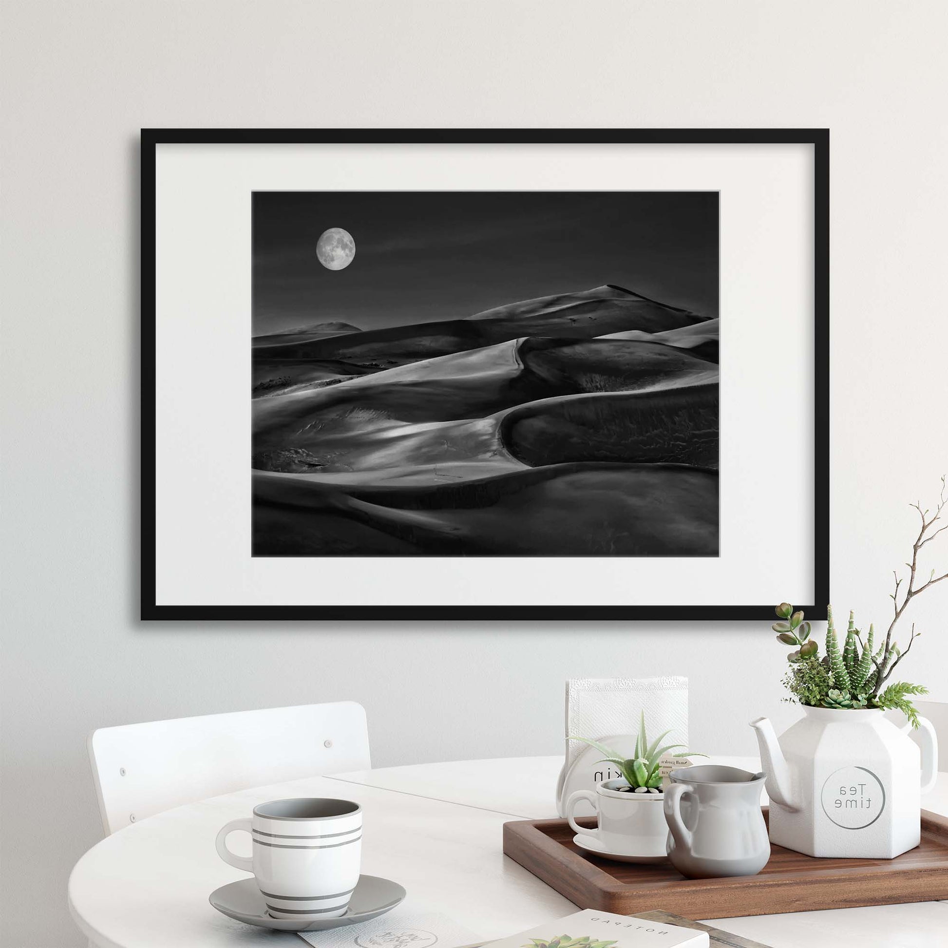 The night walked down the sky by Yvette Depaepe Framed Print - USTAD HOME