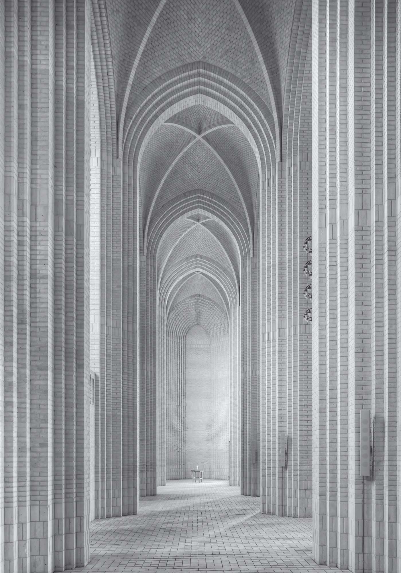 Grundtvigs Kirke by Martin Fleckenstein Framed Print - USTAD HOME