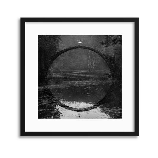 Ring by &#321;ukasz Koz&#322;owski Framed Print - USTAD HOME