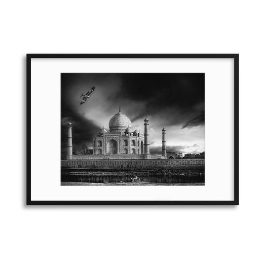 The Banks of the Jamuna River by Piet Flour Framed Print - USTAD HOME