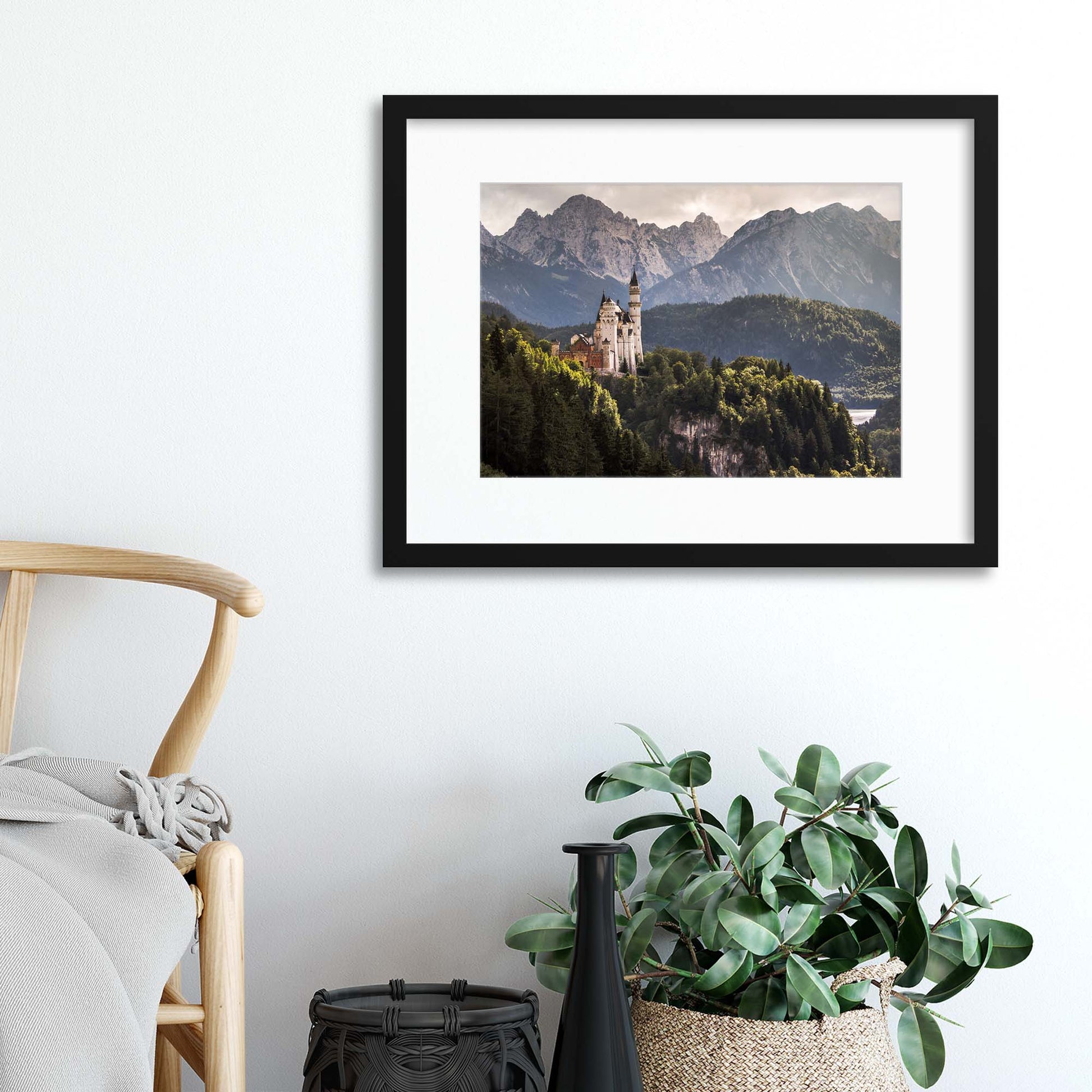 The Two Castles by Andreas Wonisch Framed Print - USTAD HOME