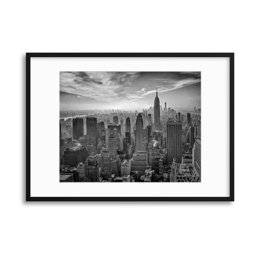 Hazy Gotham by Stefan Schilbe Framed Print - USTAD HOME