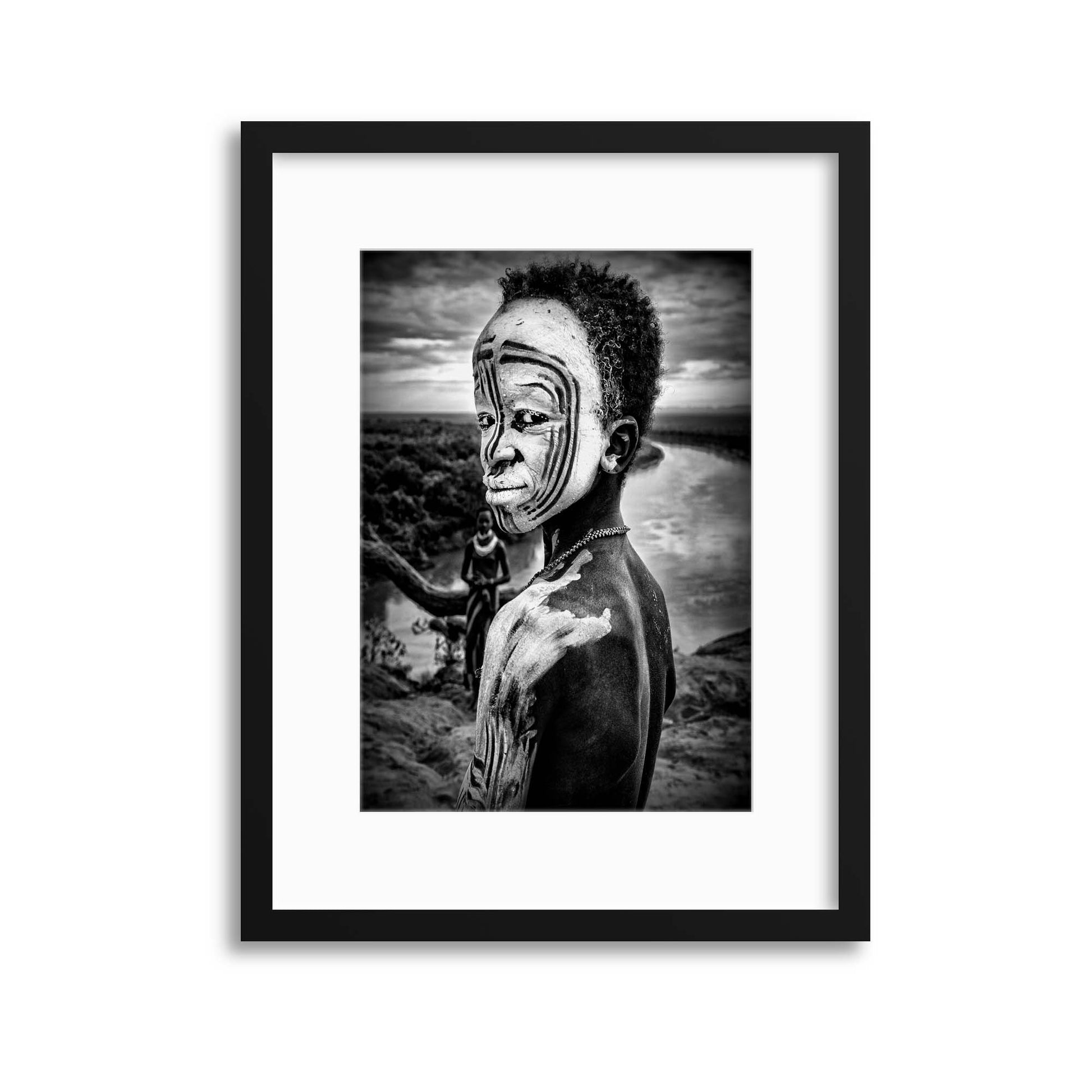 A Boy of the Karo Tribe, Omo Valley Ethiopia by Joxe Inazio Kuesta Framed Print - USTAD HOME