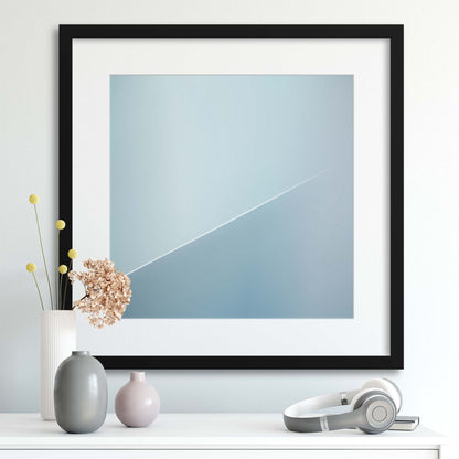 The White Line by Gilbert Claes Framed Print - USTAD HOME