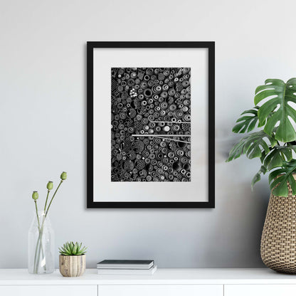 3 More Pipes by Dong Hee Han Framed Print - USTAD HOME