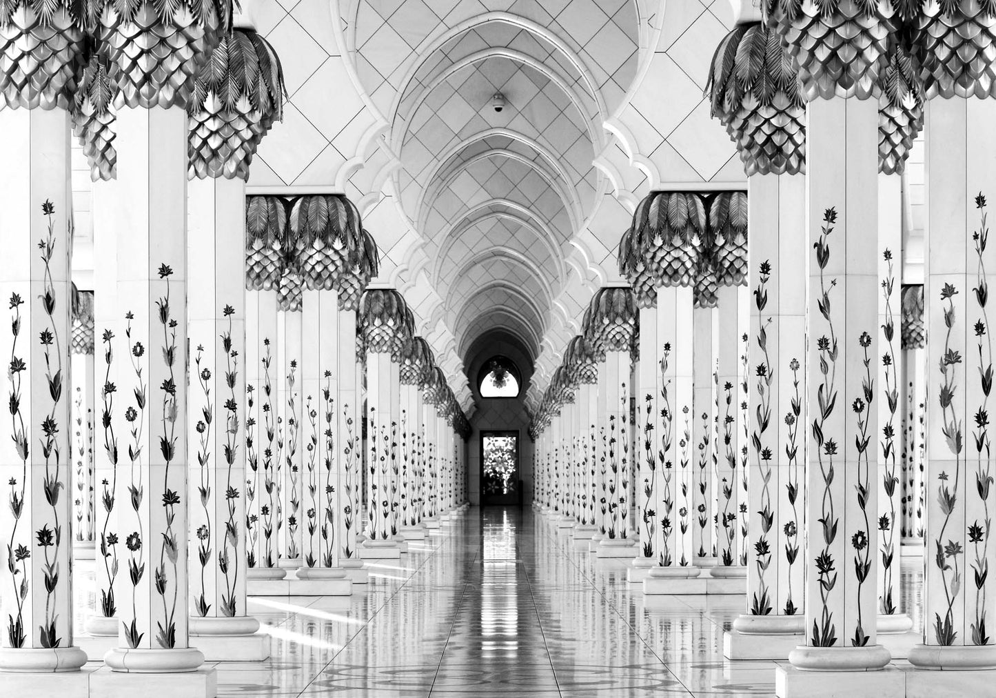 Sheik Zayed Mosque by Hans-Wolfgang Hawerkamp Framed Print - USTAD HOME