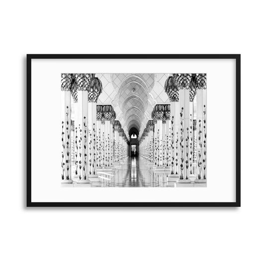 Sheik Zayed Mosque by Hans-Wolfgang Hawerkamp Framed Print - USTAD HOME