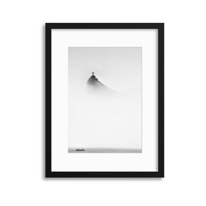 Cristo in the Mist by Trevor Cole Framed Print - USTAD HOME