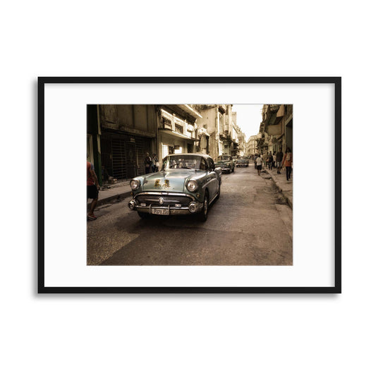 Old Havana Street by Alper Uke Framed Print - USTAD HOME