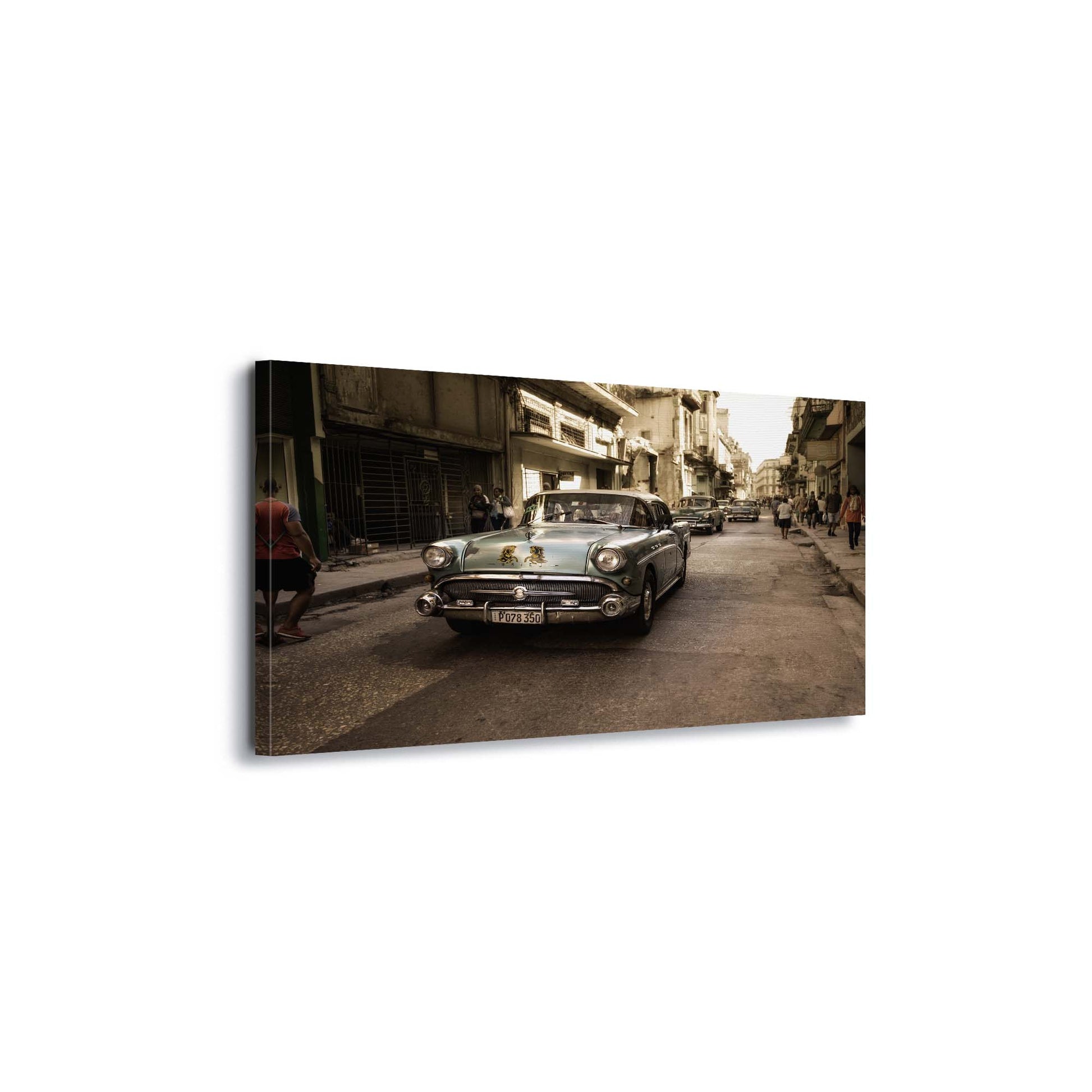 Old Havana Street by Alper Uke Canvas Print - USTAD HOME