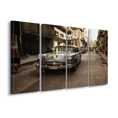 Old Havana Street by Alper Uke Canvas Print - USTAD HOME