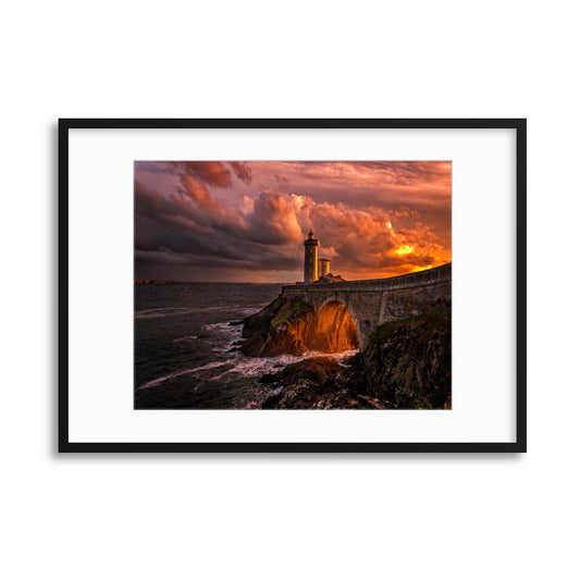 Sun is Down by Denis Framed Print - USTAD HOME