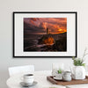 Sun is Down by Denis Framed Print - USTAD HOME