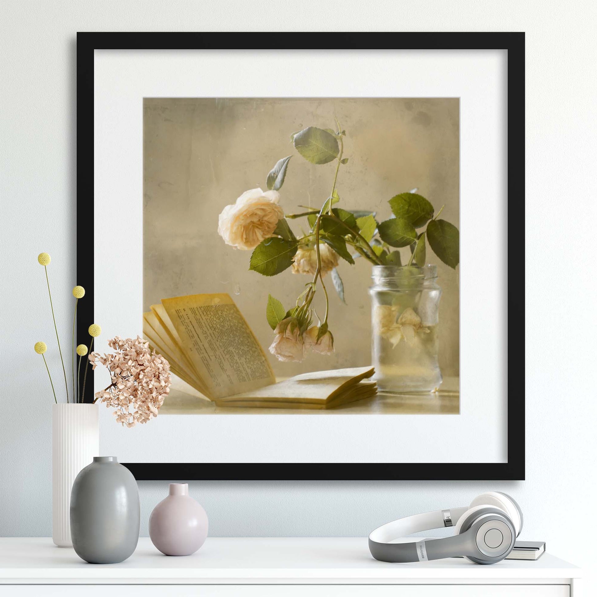 Enjoying a Rainy Day by Delphine Devos Framed Print - USTAD HOME