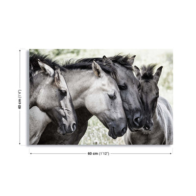 Four Konik Horses by Jaap Canvas Print - USTAD HOME