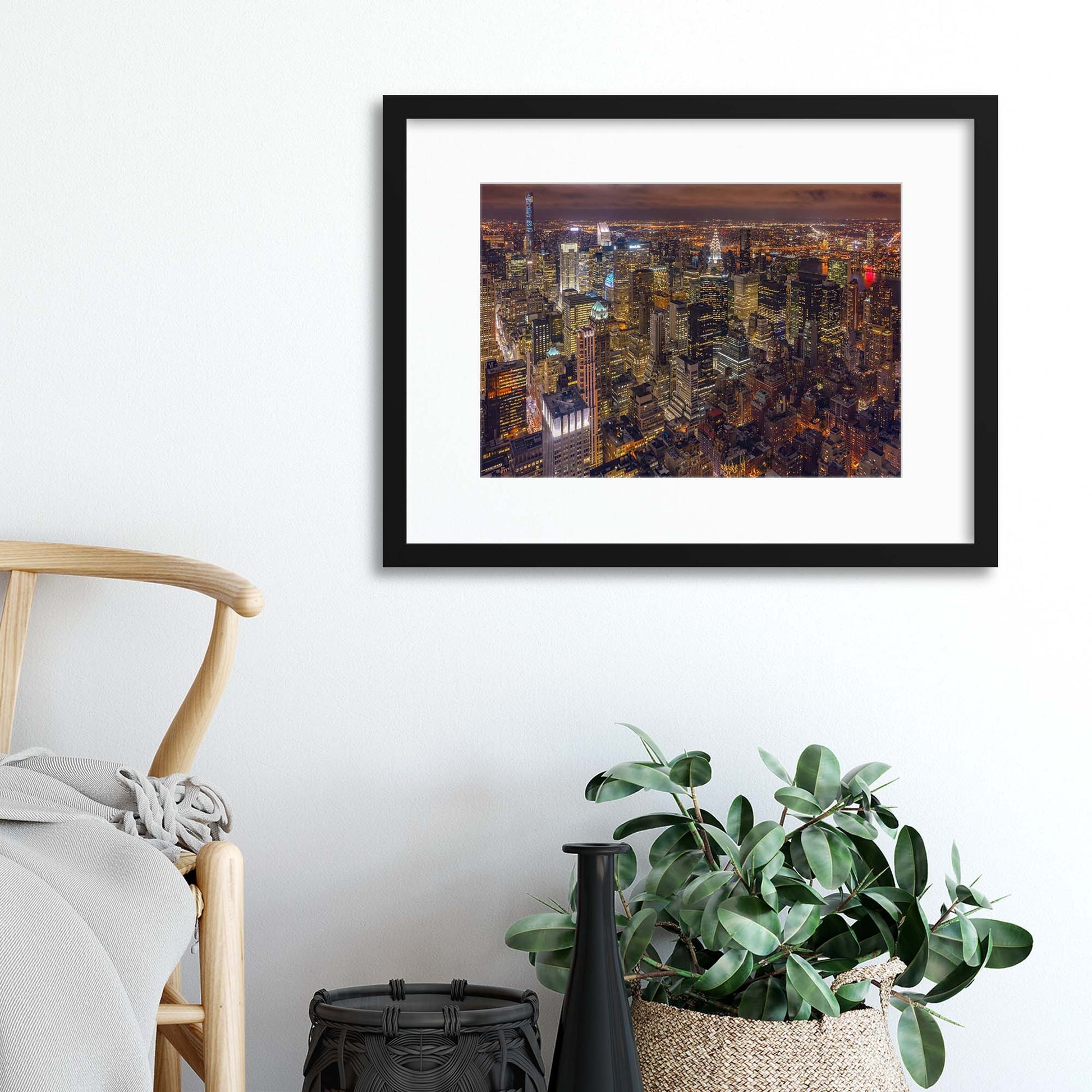 Night Life by Milton Mpounas Framed Print - USTAD HOME