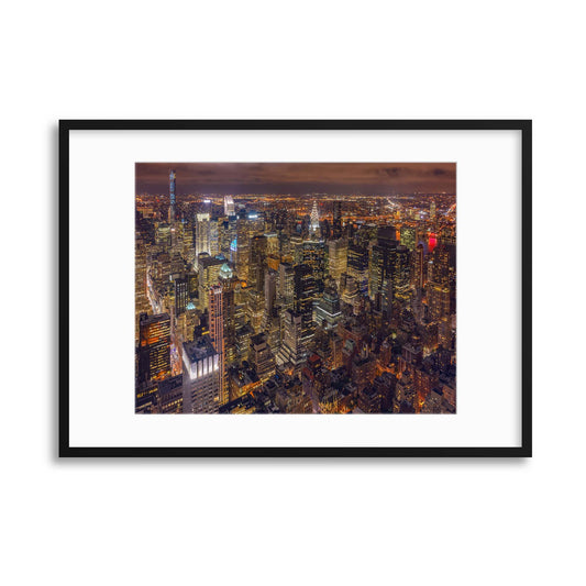 Night Life by Milton Mpounas Framed Print - USTAD HOME