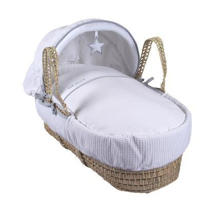 Silver Lining Palm Moses Basket - USTAD HOME