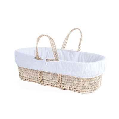 Terry Dot Palm Moses Basket - USTAD HOME