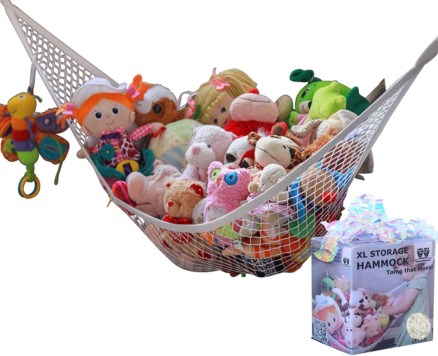 Toy Storage Hammock Organizational Stuffed Animal Net - USTAD HOME