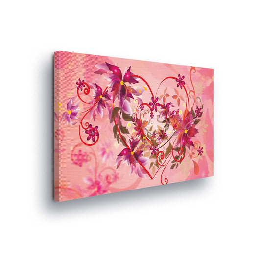 Modern Flowers, Nature, & Swirls Canvas Photo Print - USTAD HOME