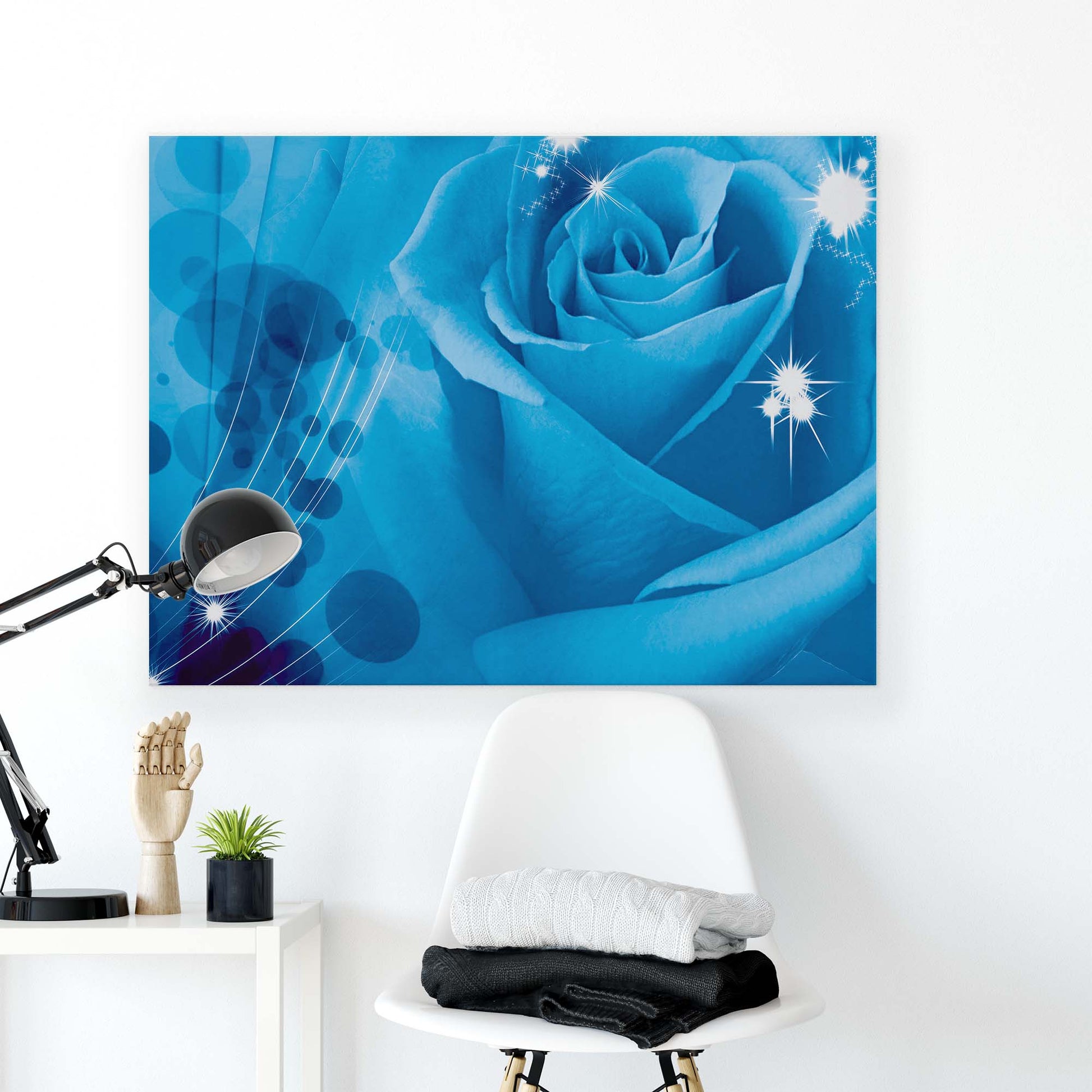 Modern Flowers, Nature, & Swirls Canvas Photo Print - USTAD HOME