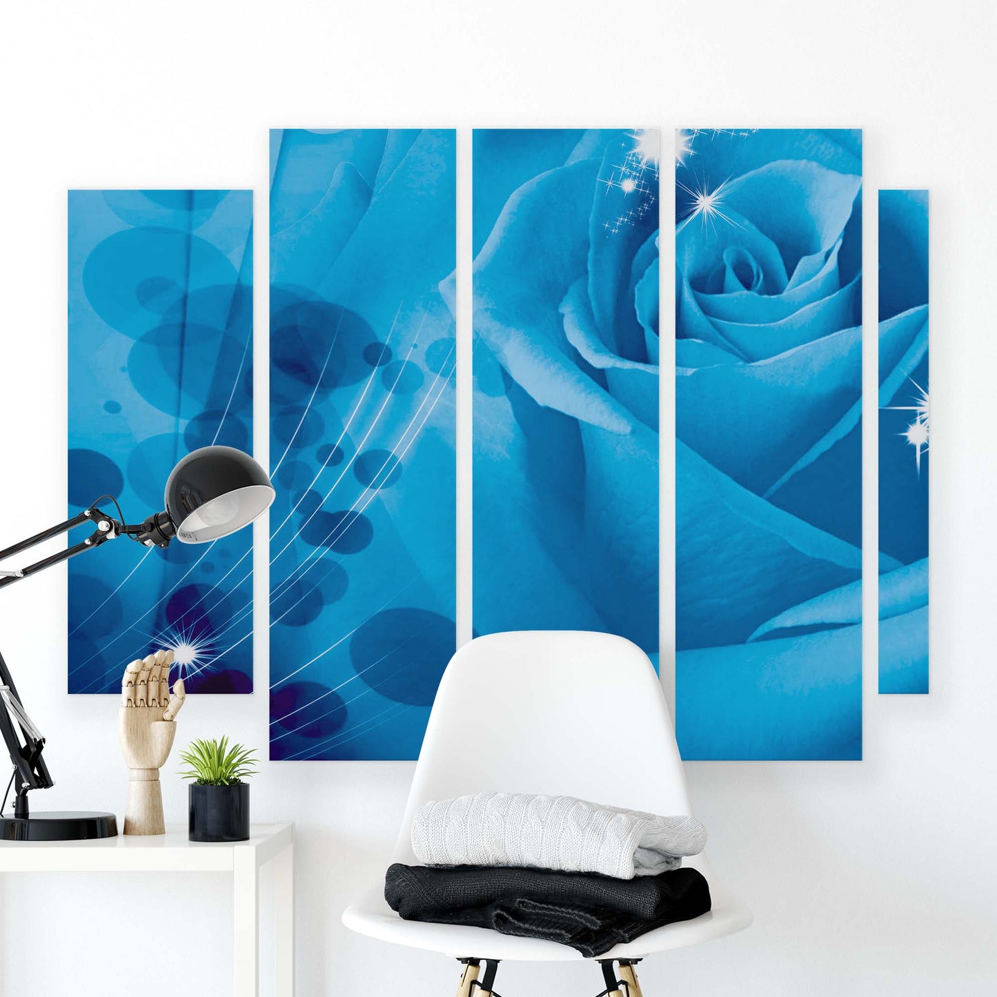 Modern Flowers, Nature, & Swirls Canvas Photo Print - USTAD HOME