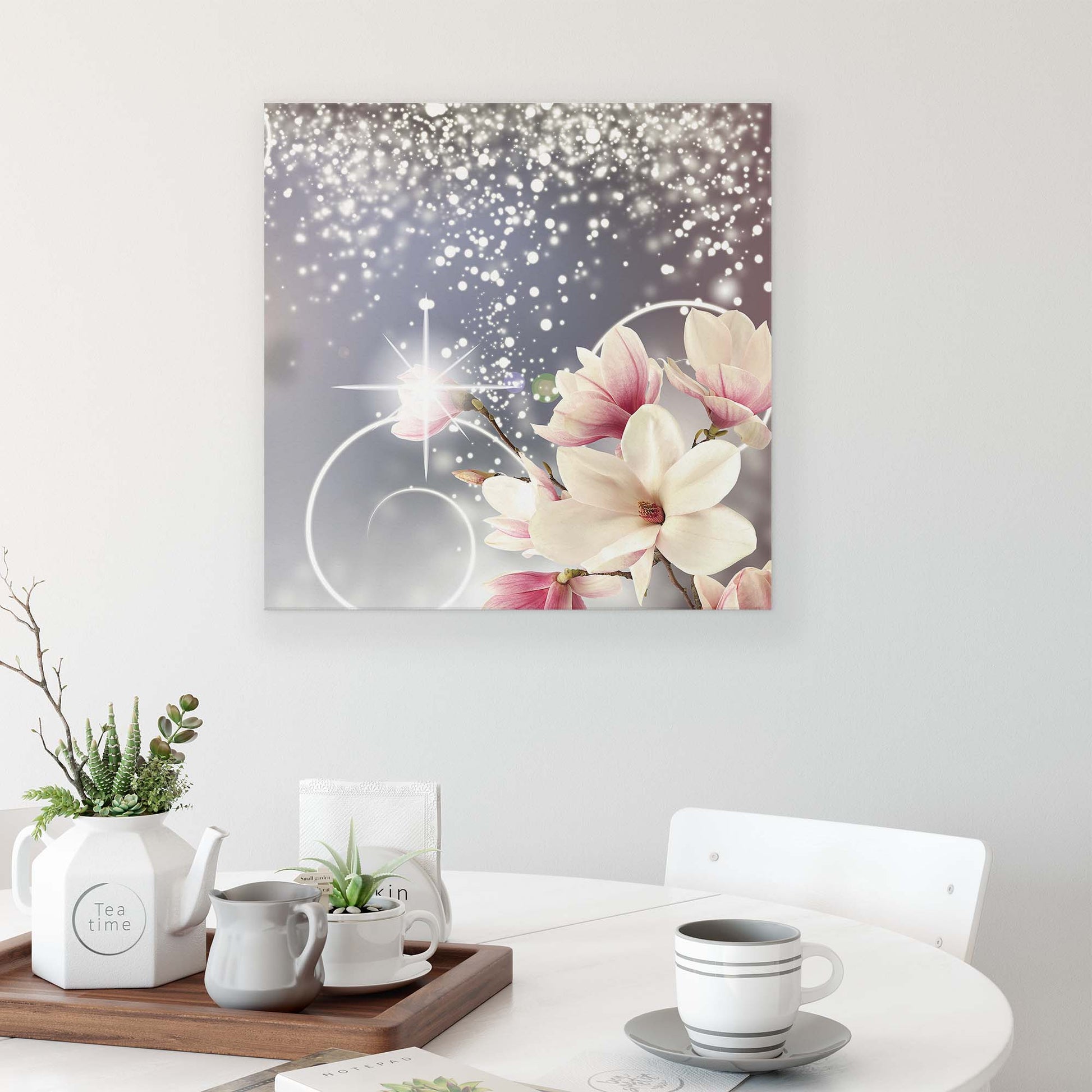 Modern Flowers, Nature, & Swirls Canvas Photo Print - USTAD HOME