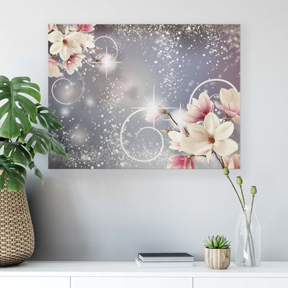 Modern Flowers, Nature, & Swirls Canvas Photo Print - USTAD HOME