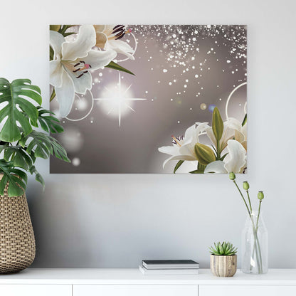 Modern Flowers, Nature, & Swirls Canvas Photo Print - USTAD HOME