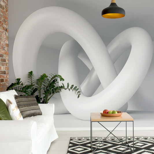 3D Loop Modern Photo Wallpaper Wall Mural - USTAD HOME