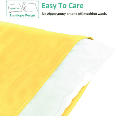 Soft Microfiber Plain Pillowcases - USTAD HOME
