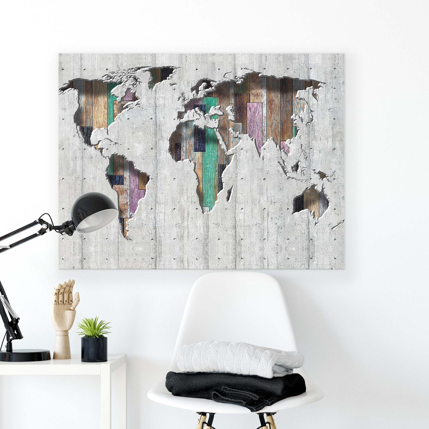 Maps Canvas Photo Print - USTAD HOME