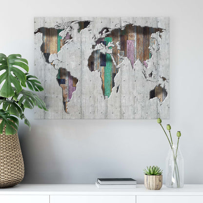 Maps Canvas Photo Print - USTAD HOME