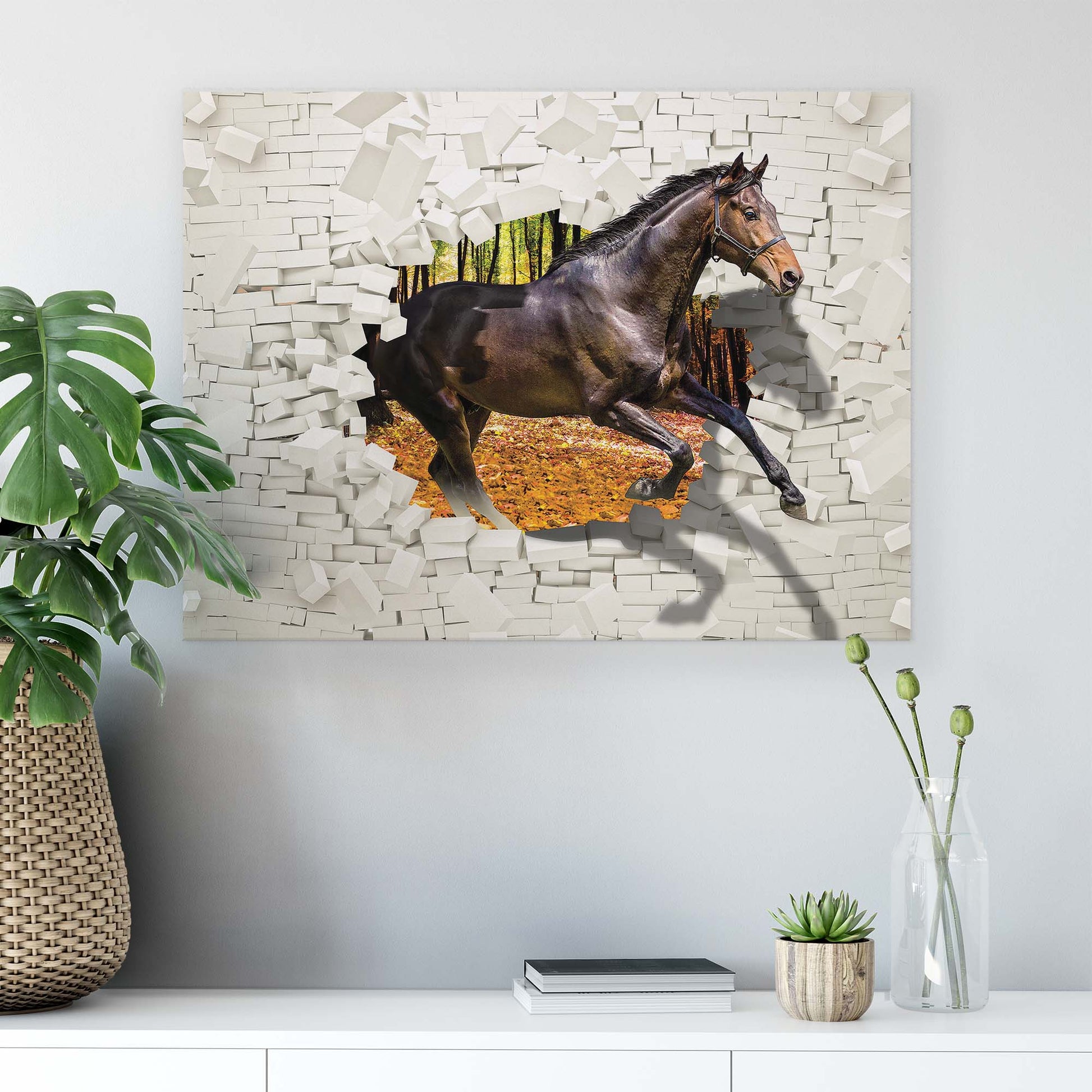 Horses & Unicorns Canvas Photo Print - USTAD HOME