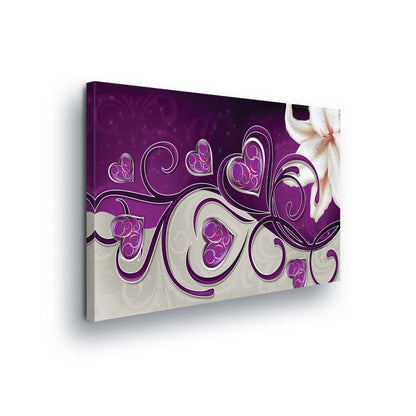 Modern Flowers, Nature, & Swirls Canvas Photo Print - USTAD HOME