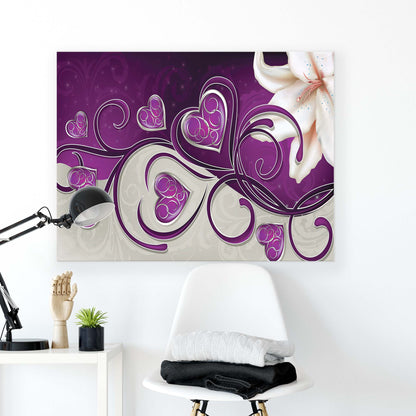 Modern Flowers, Nature, & Swirls Canvas Photo Print - USTAD HOME