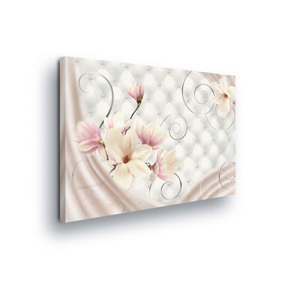 Modern Flowers, Nature, & Swirls Canvas Photo Print