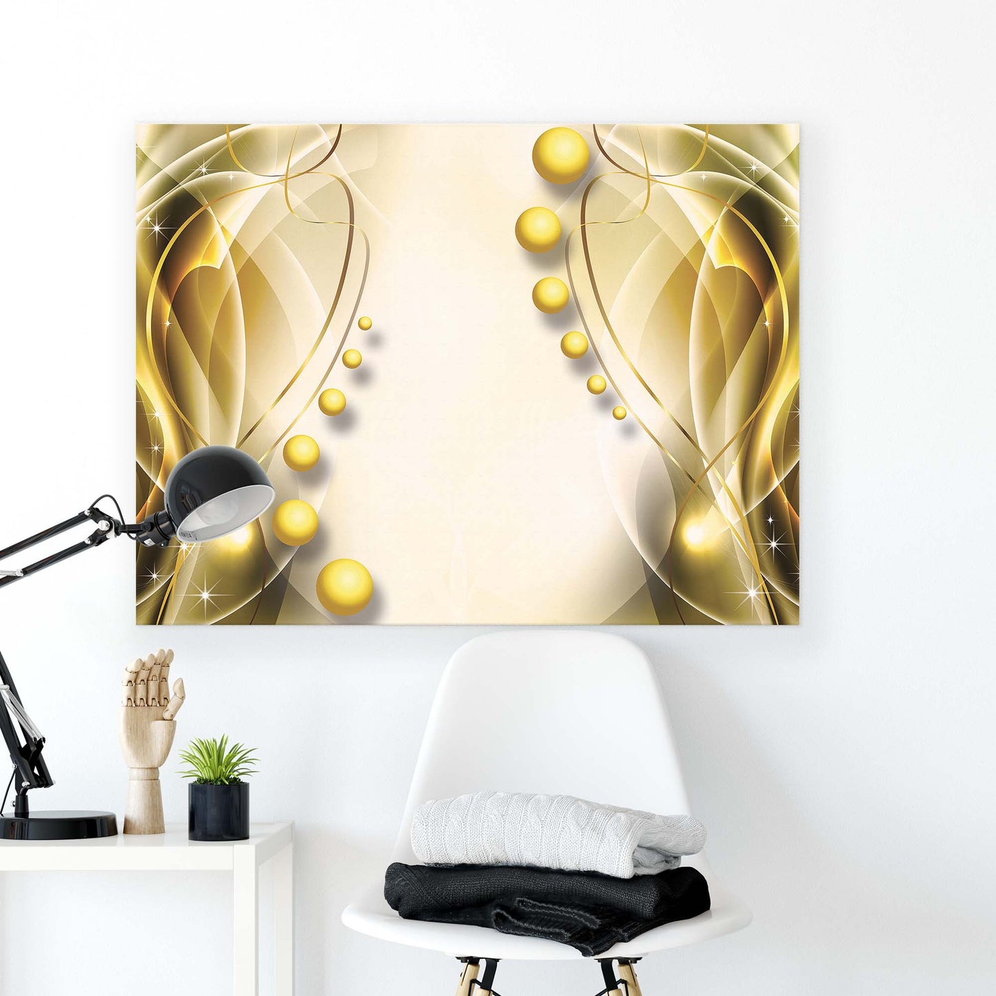 Modern Flowers, Nature, & Swirls Canvas Photo Print