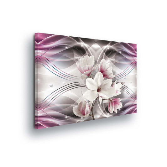 Modern Flowers, Nature, & Swirls Canvas Photo Print